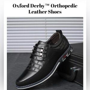 Gatsby oxford derby orthopedic leather shoes
